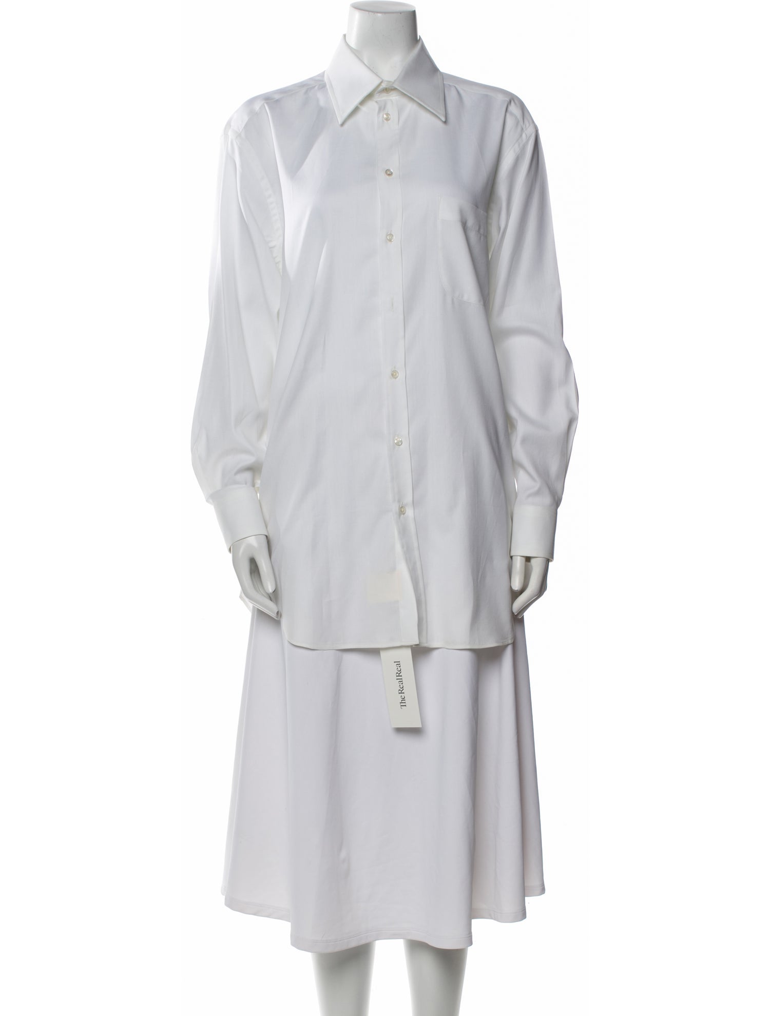 Giorgio Armani Long Sleeve Button-Up Top