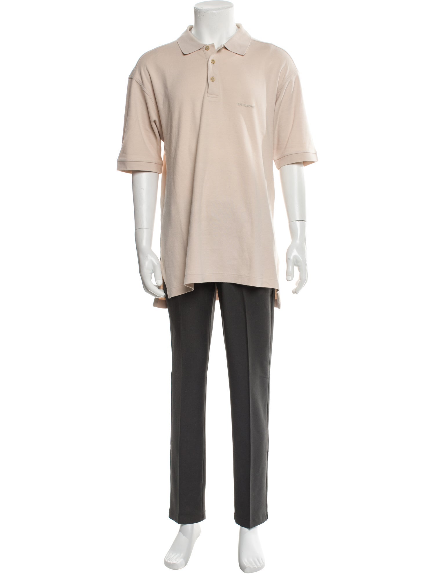Giorgio Armani Collar Short Sleeve Polo Shirt