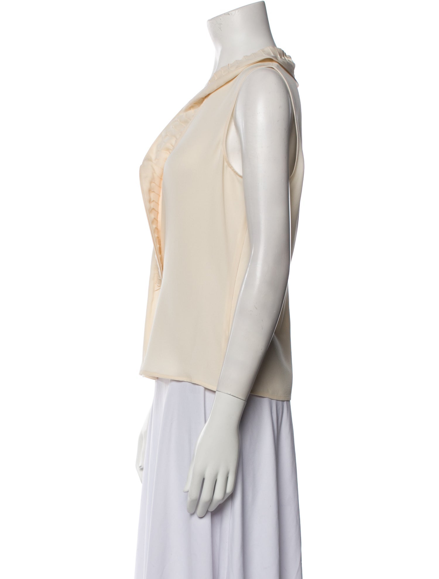 Giorgio Armani Silk Cowl Neck Top