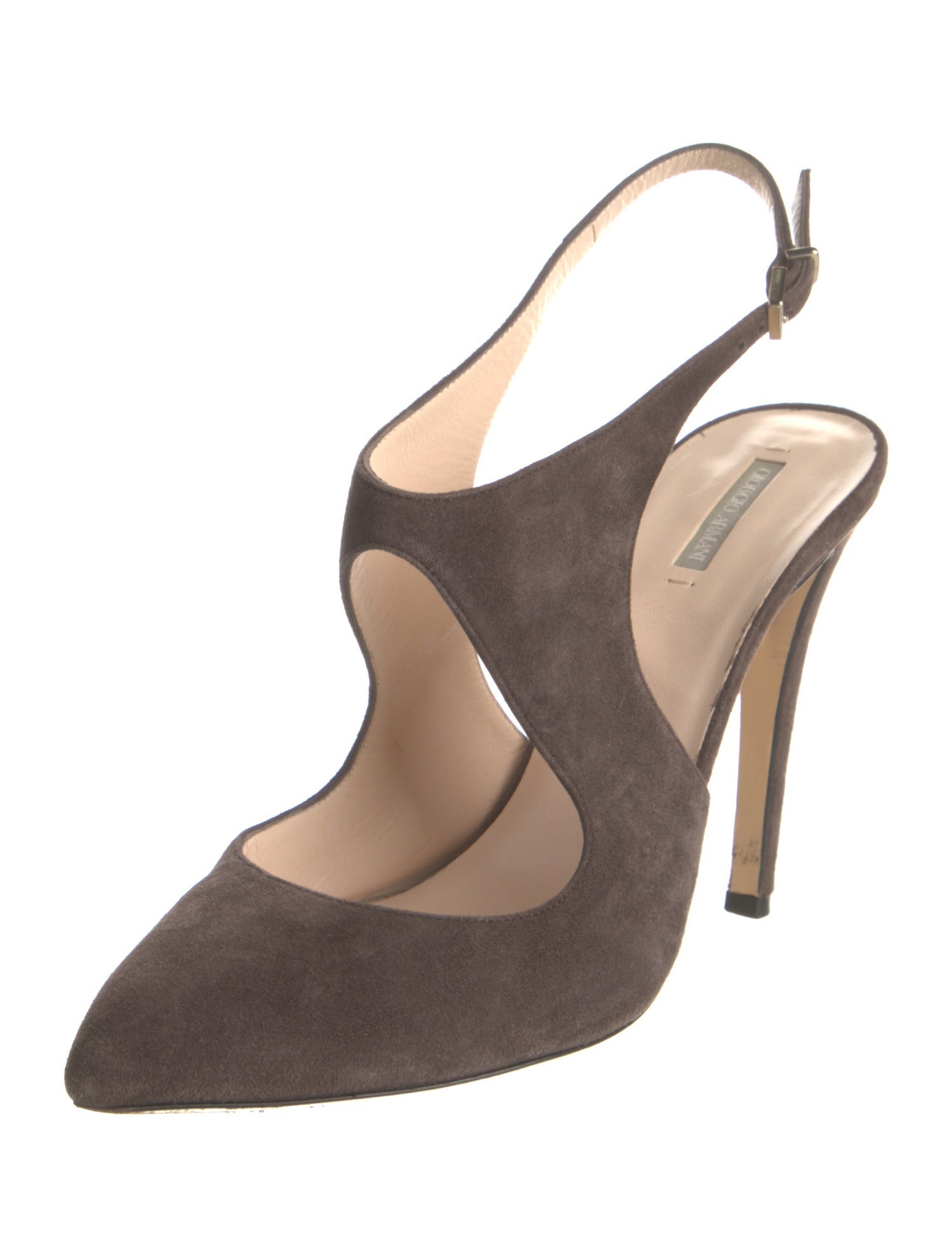 Giorgio Armani Suede Slingback Pumps