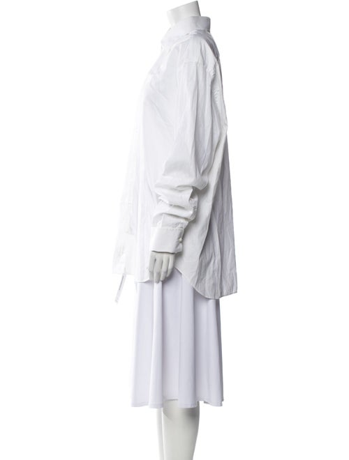 Giorgio Armani Long Sleeve Button-Up Top