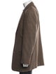 Giorgio Armani Virgin Wool Printed Overcoat