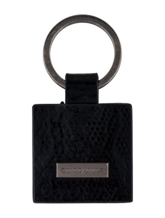 Giorgio Armani Leather Keychain