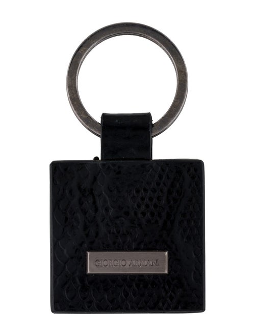 Giorgio Armani Leather Keychain