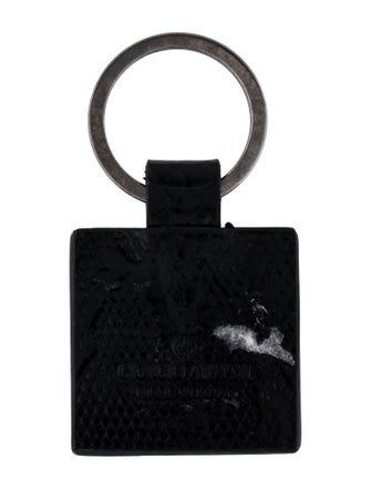 Giorgio Armani Leather Keychain