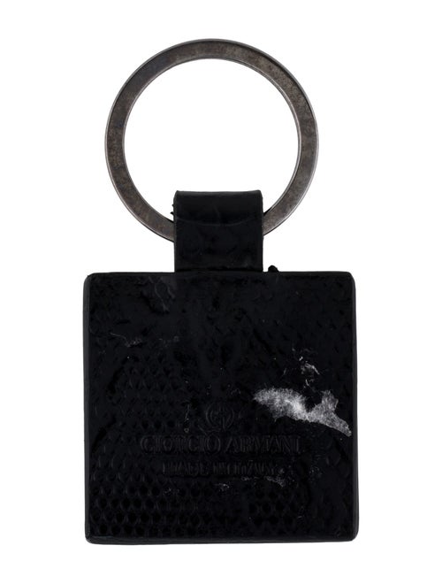 Giorgio Armani Leather Keychain