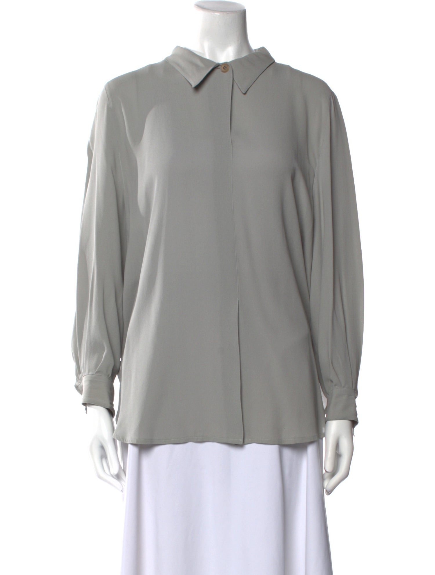 Giorgio Armani Silk V-Neck Blouse