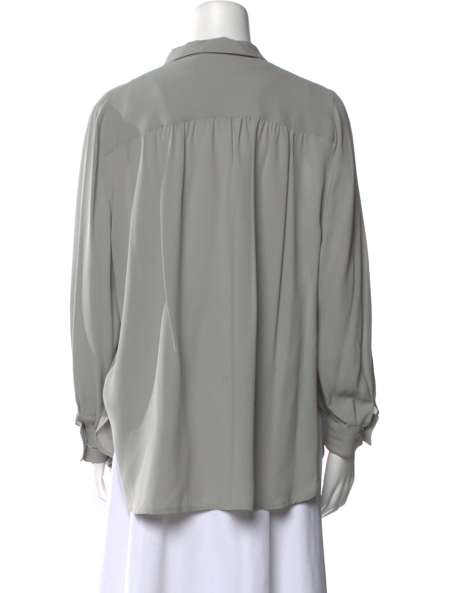 Giorgio Armani Silk V-Neck Blouse