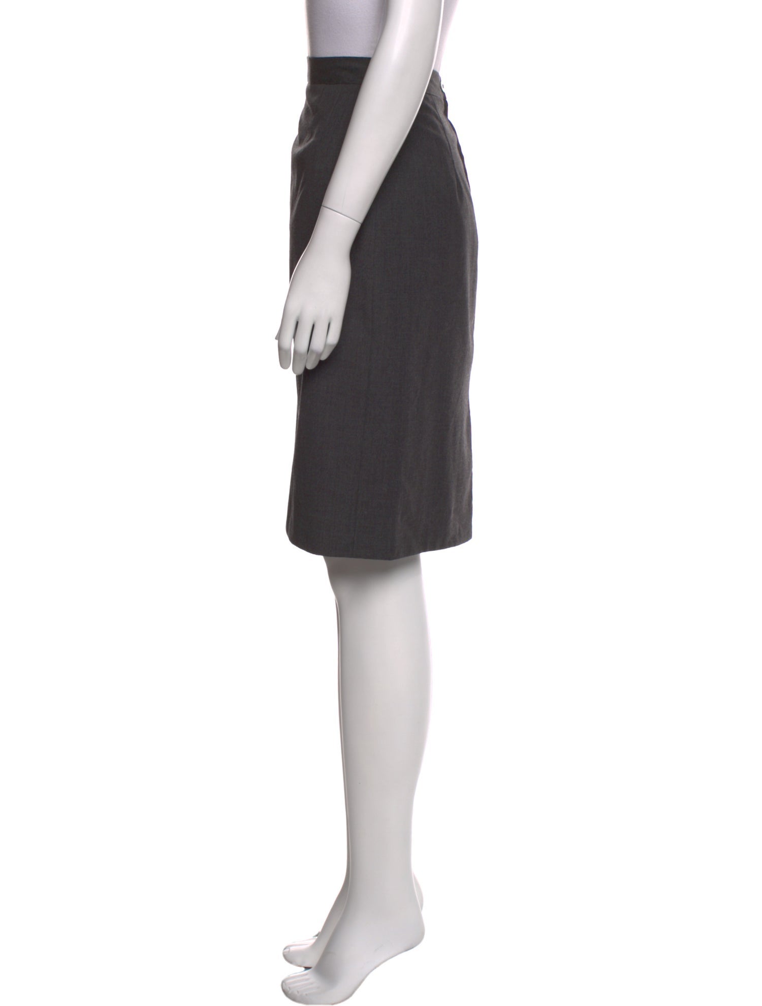 Giorgio Armani Virgin Wool Knee-Length Skirt