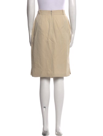 Giorgio Armani Virgin Wool Knee-Length Skirt