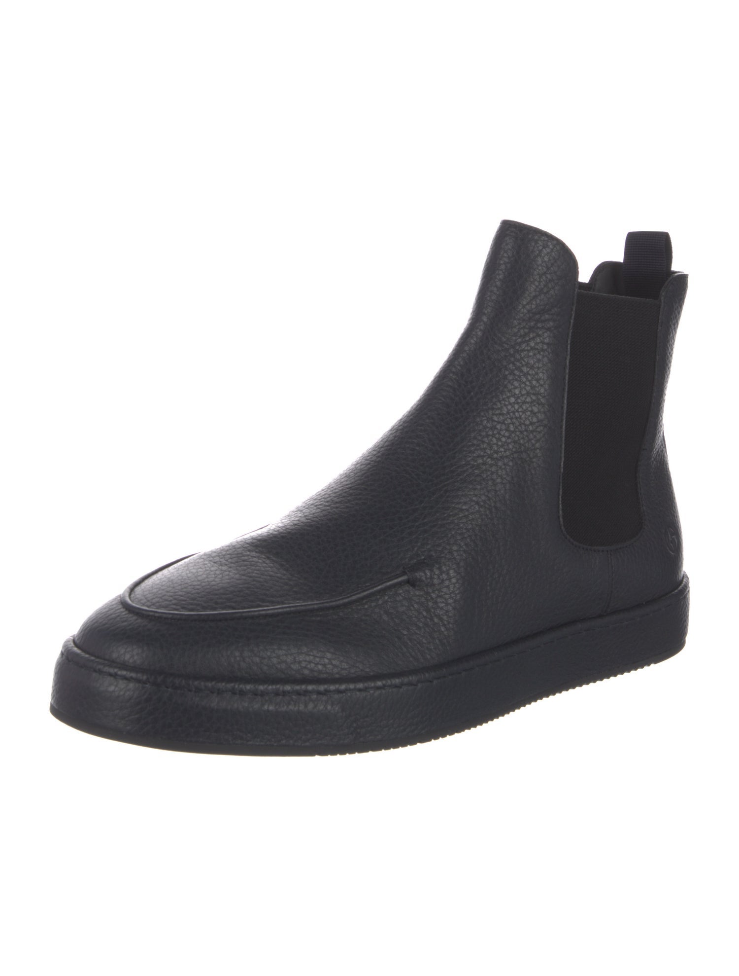 Giorgio Armani Leather Chelsea Boots
