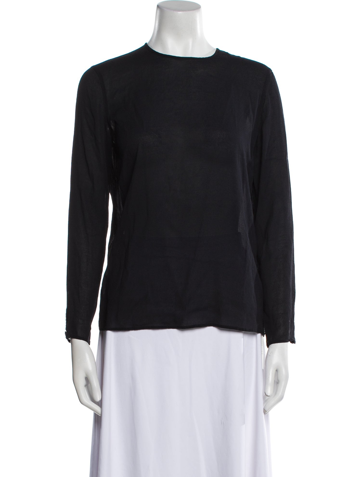 Giorgio Armani Crew Neck Long Sleeve Top