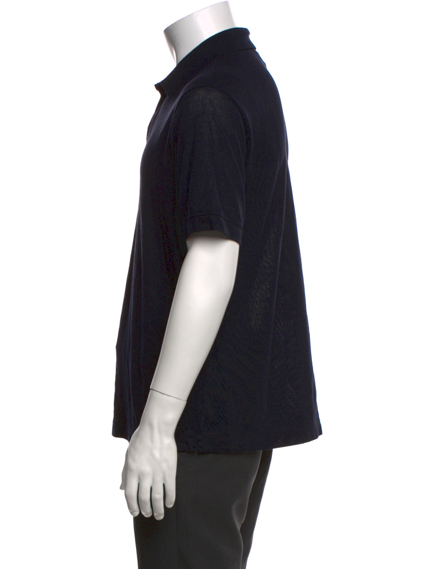 Giorgio Armani Virgin Wool Collar Polo Shirt