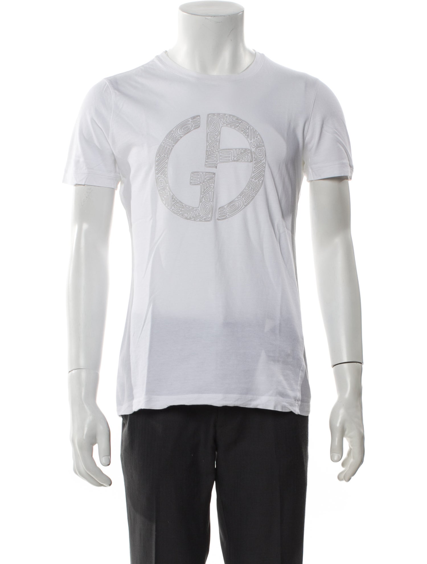 Giorgio Armani Graphic Print Crew Neck T-Shirt