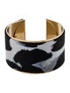 Giorgio Armani Pattern Fabric Cuff Bracelet