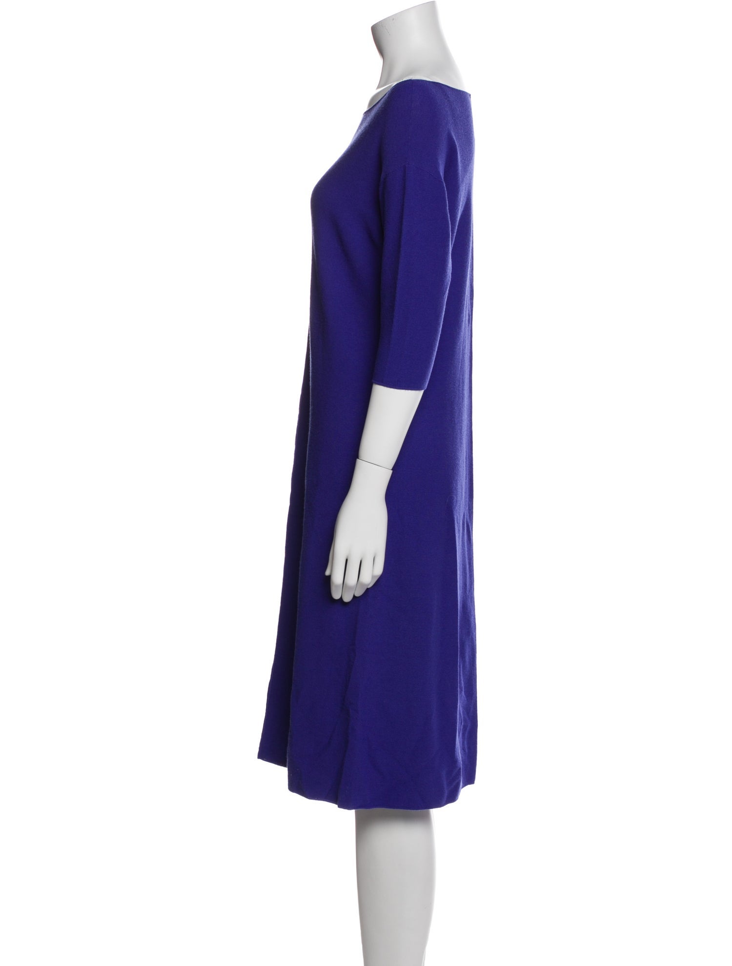 Giorgio Armani Bateau Neckline Knee-Length Dress
