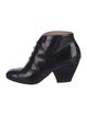 Giorgio Armani Patent Leather Lace-Up Boots