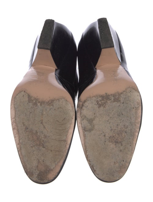 Giorgio Armani Patent Leather Lace-Up Boots