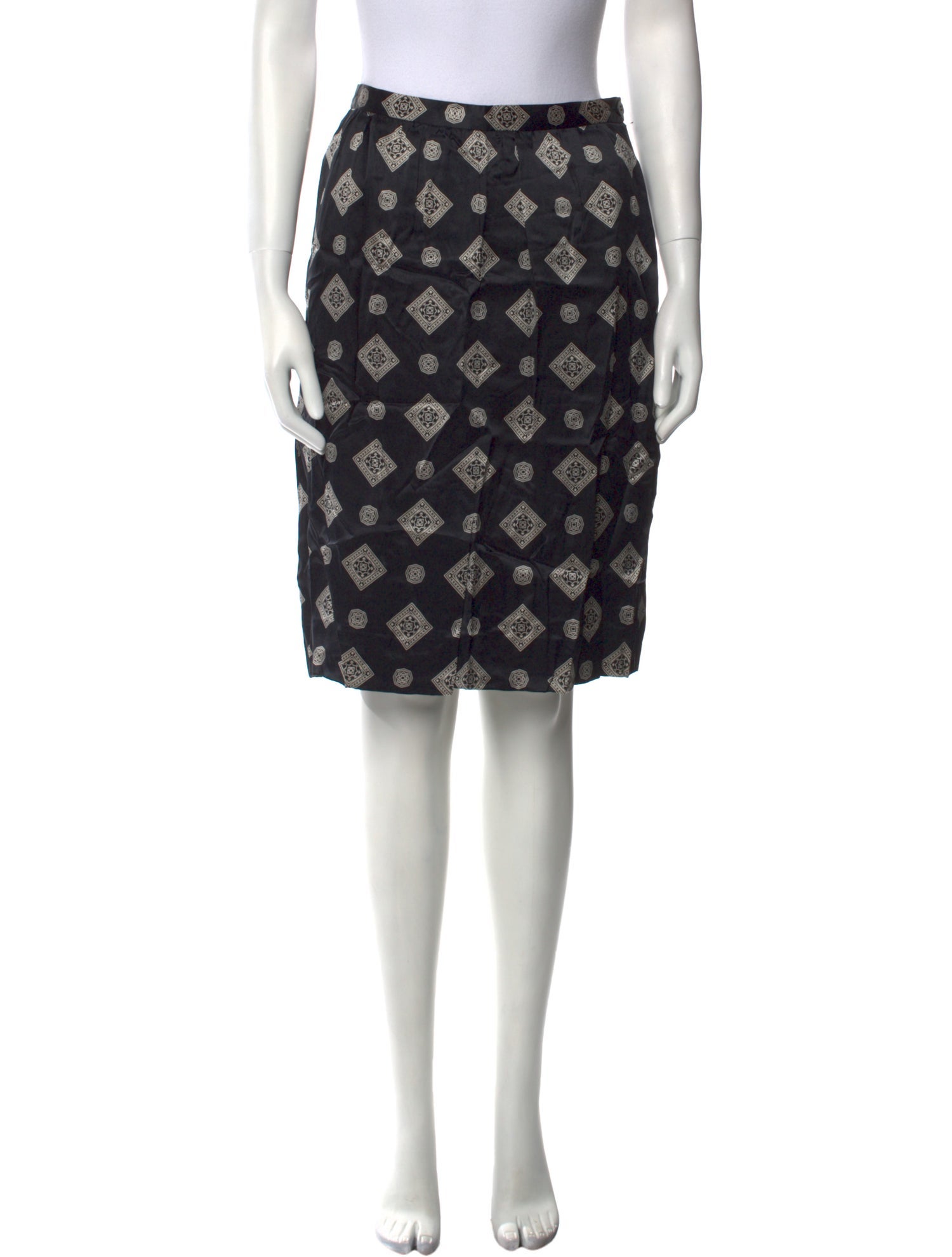 Giorgio Armani Silk Knee-Length Skirt