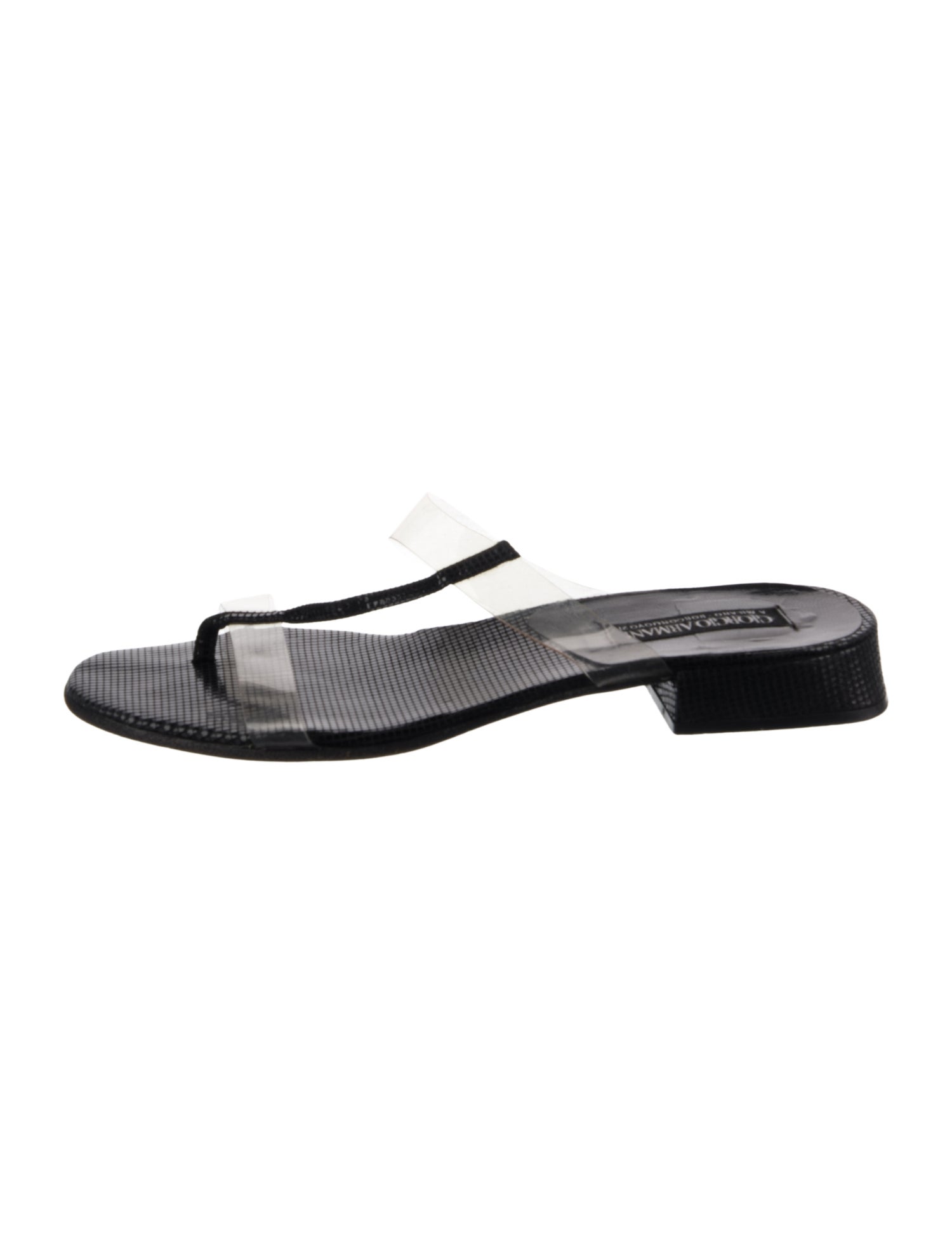 Giorgio Armani Vintage Leather Slides