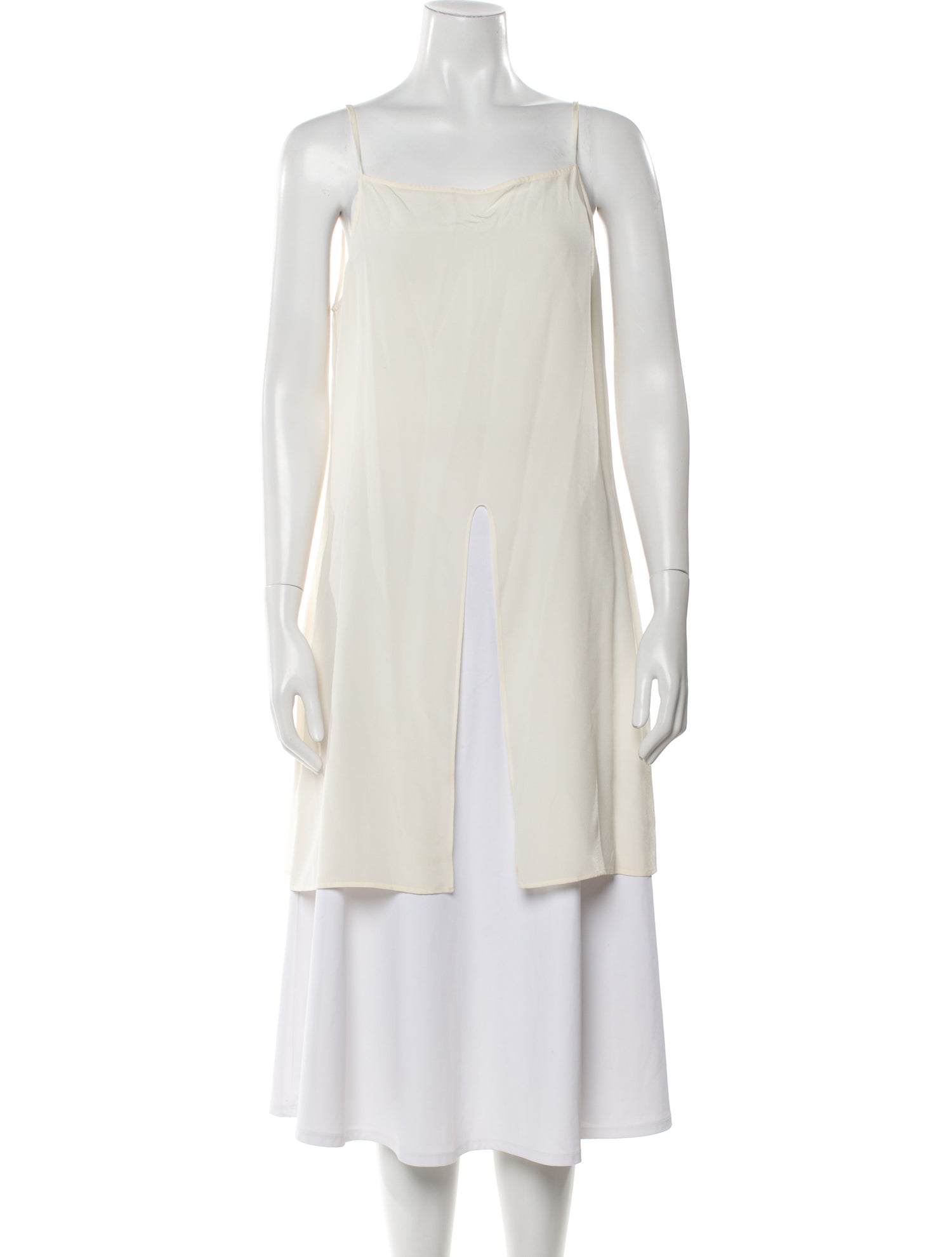 Giorgio Armani Silk Square Neckline Tunic