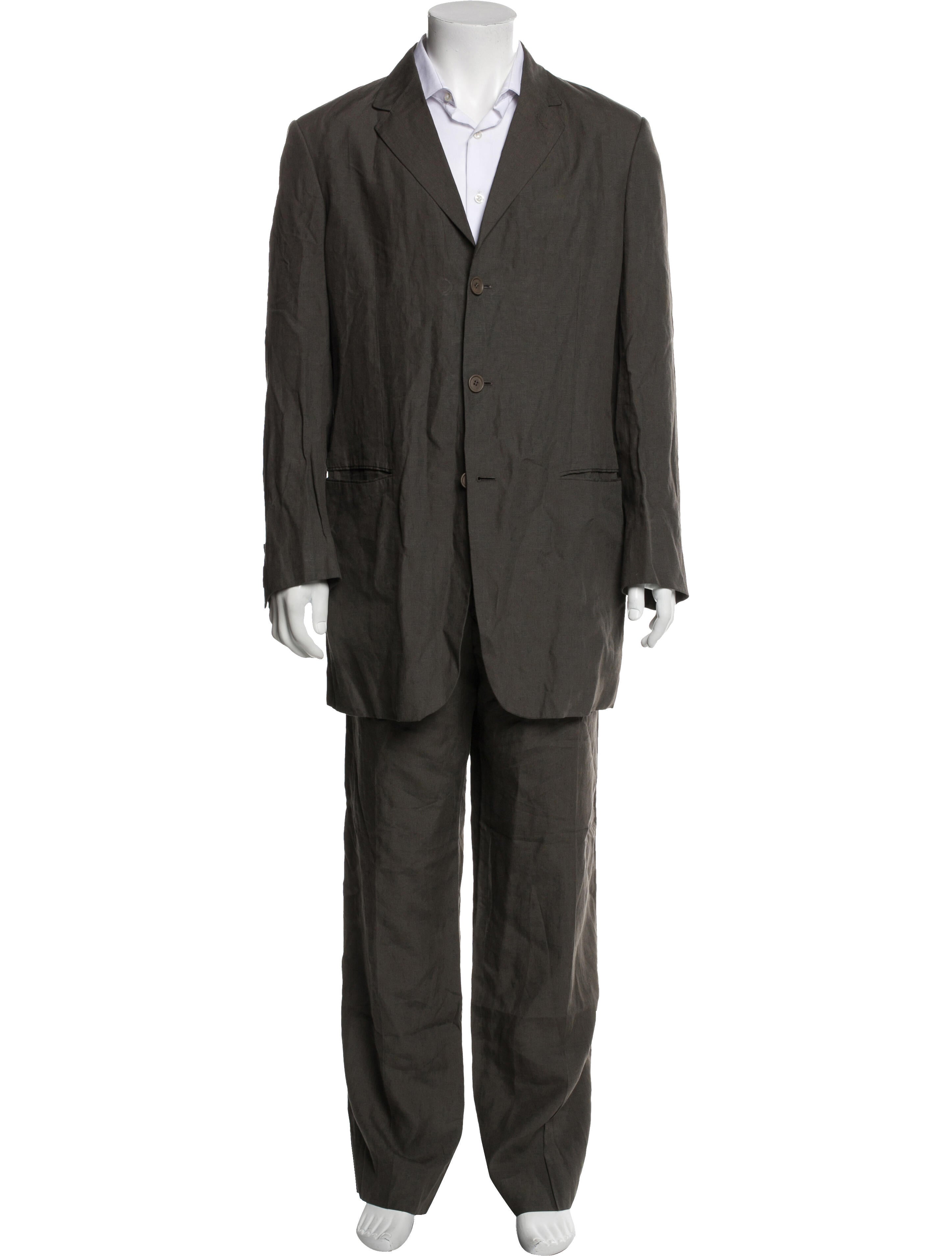 Giorgio Armani Linen Striped Two-Piece Suit
