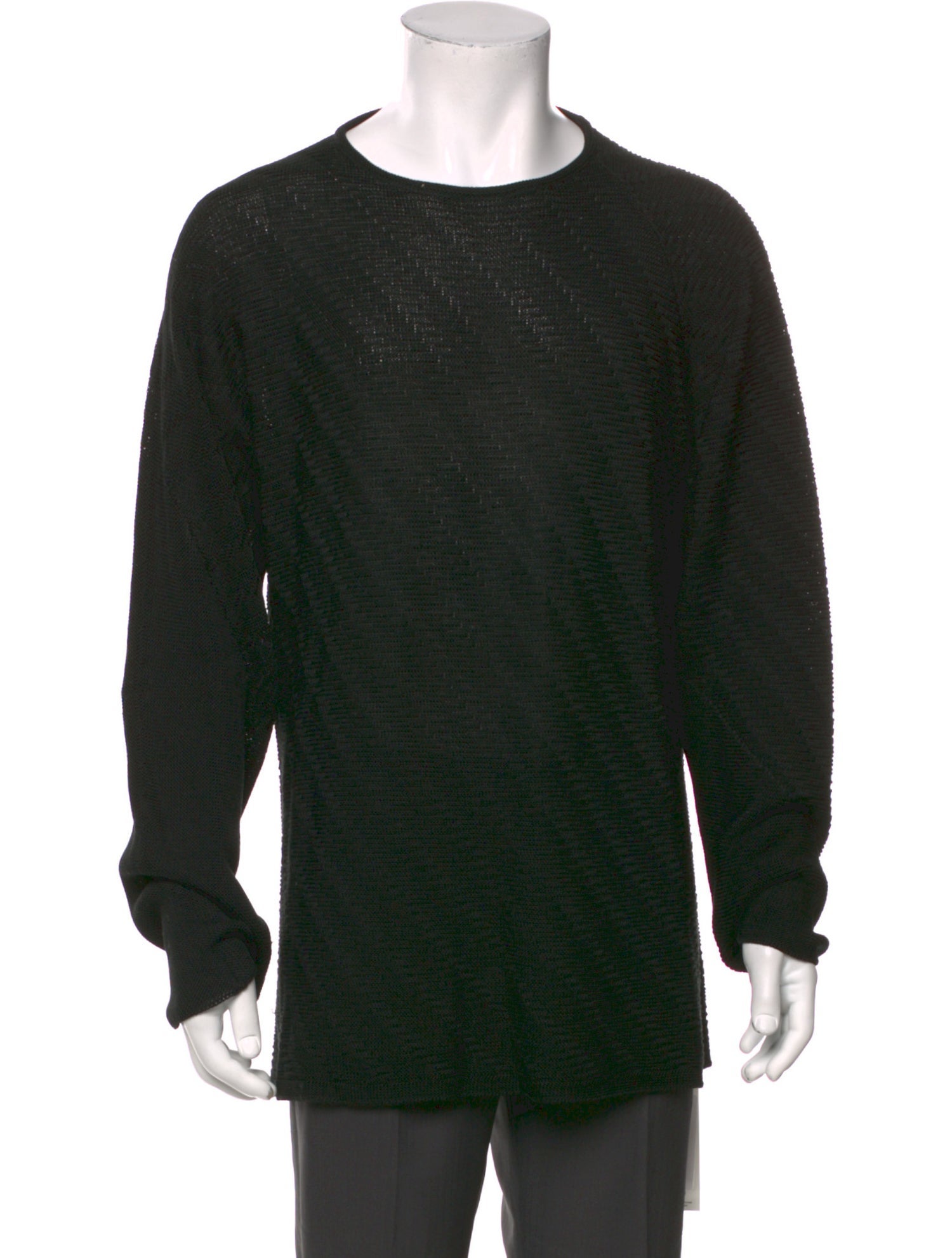 Giorgio Armani Crew Neck Long Sleeve Pullover