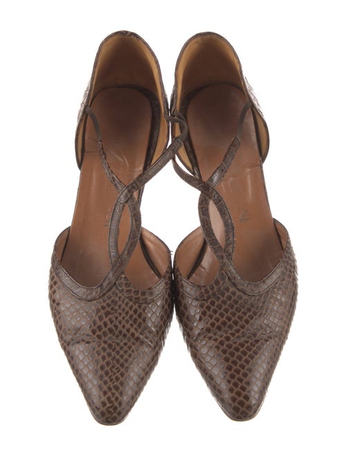 Giorgio Armani Leather T-Strap Pumps