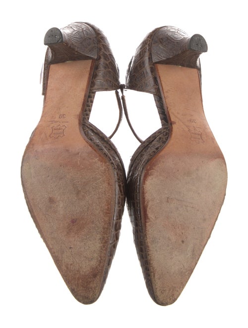 Giorgio Armani Leather T-Strap Pumps