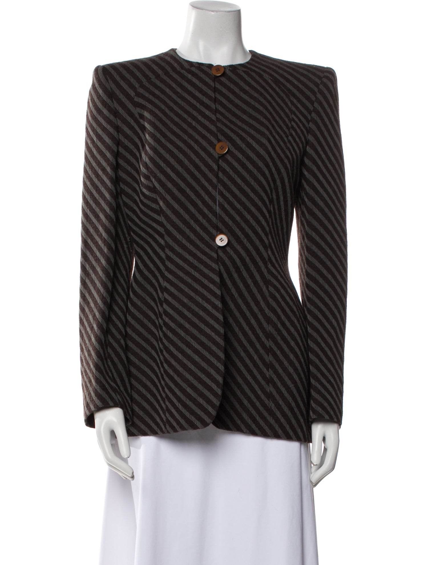 Giorgio Armani Wool Striped Jacket