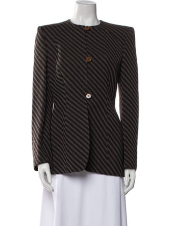Giorgio Armani Wool Striped Jacket