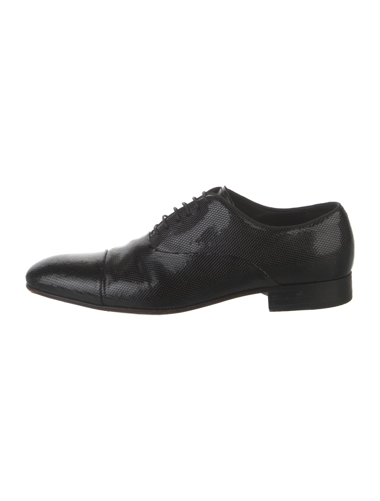 Giorgio Armani Embossed Leather Oxfords