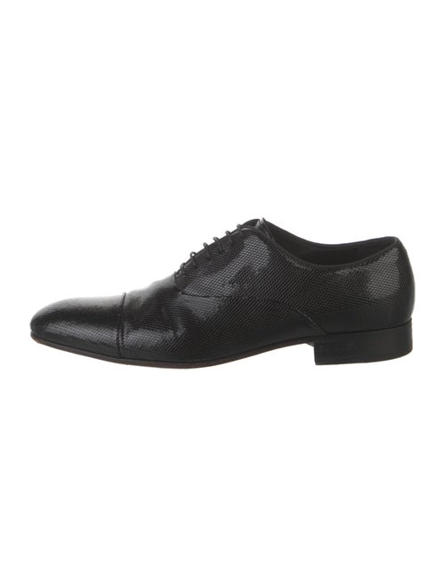 Giorgio Armani Embossed Leather Oxfords