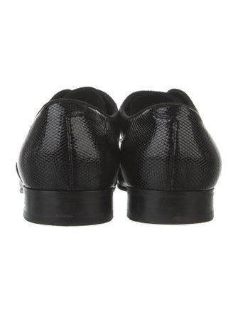 Giorgio Armani Embossed Leather Oxfords