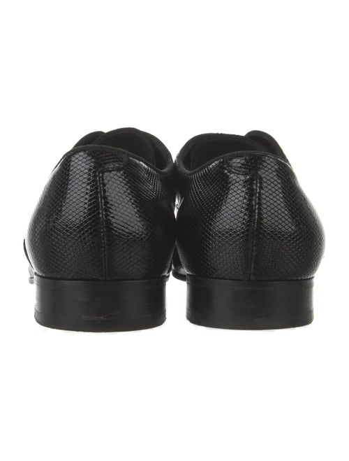Giorgio Armani Embossed Leather Oxfords