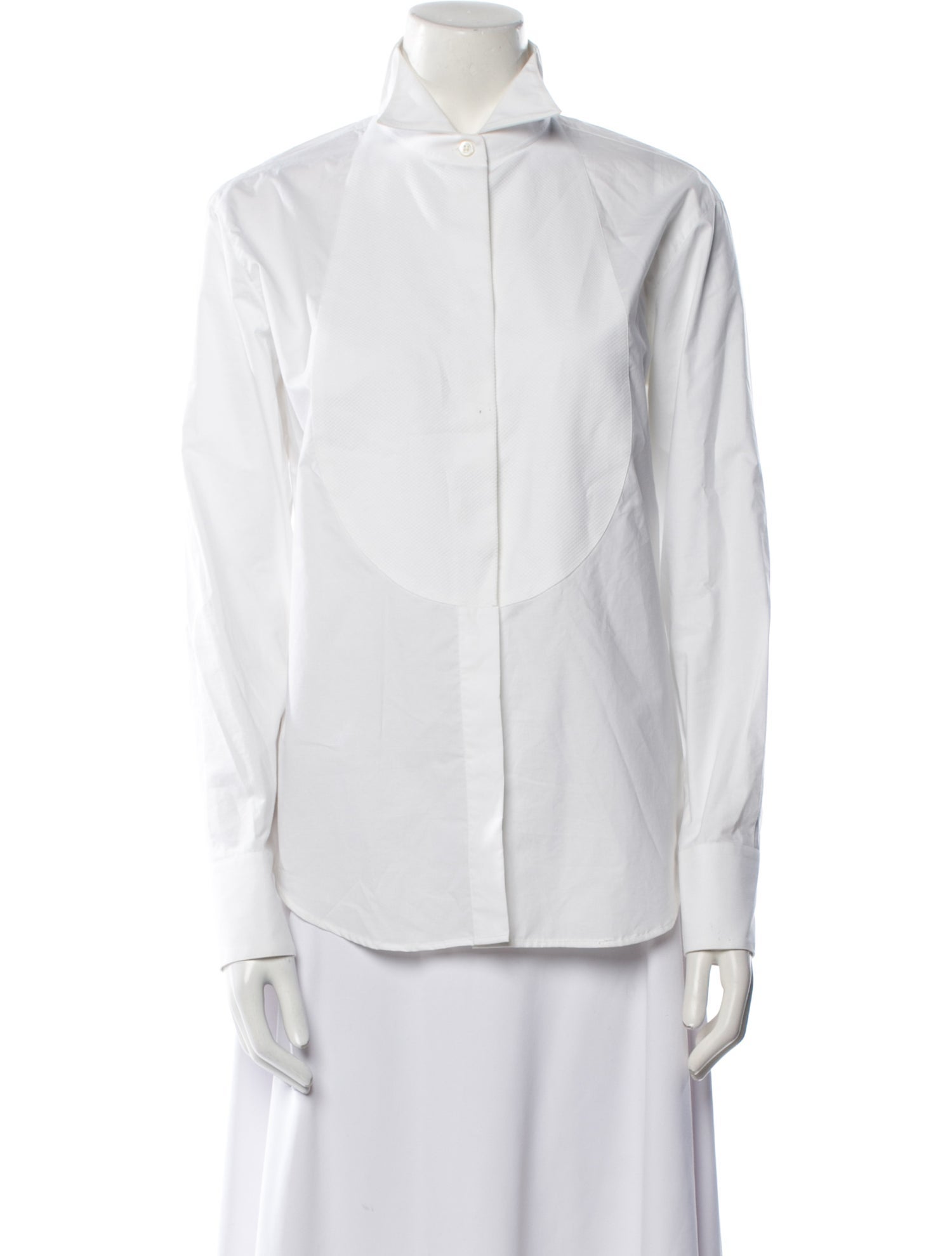 Giorgio Armani Long Sleeve Button-Up Top