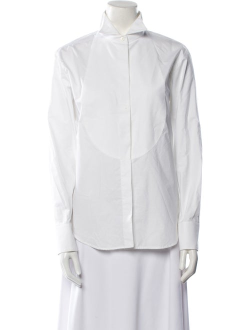 Giorgio Armani Long Sleeve Button-Up Top