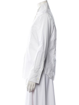 Giorgio Armani Long Sleeve Button-Up Top