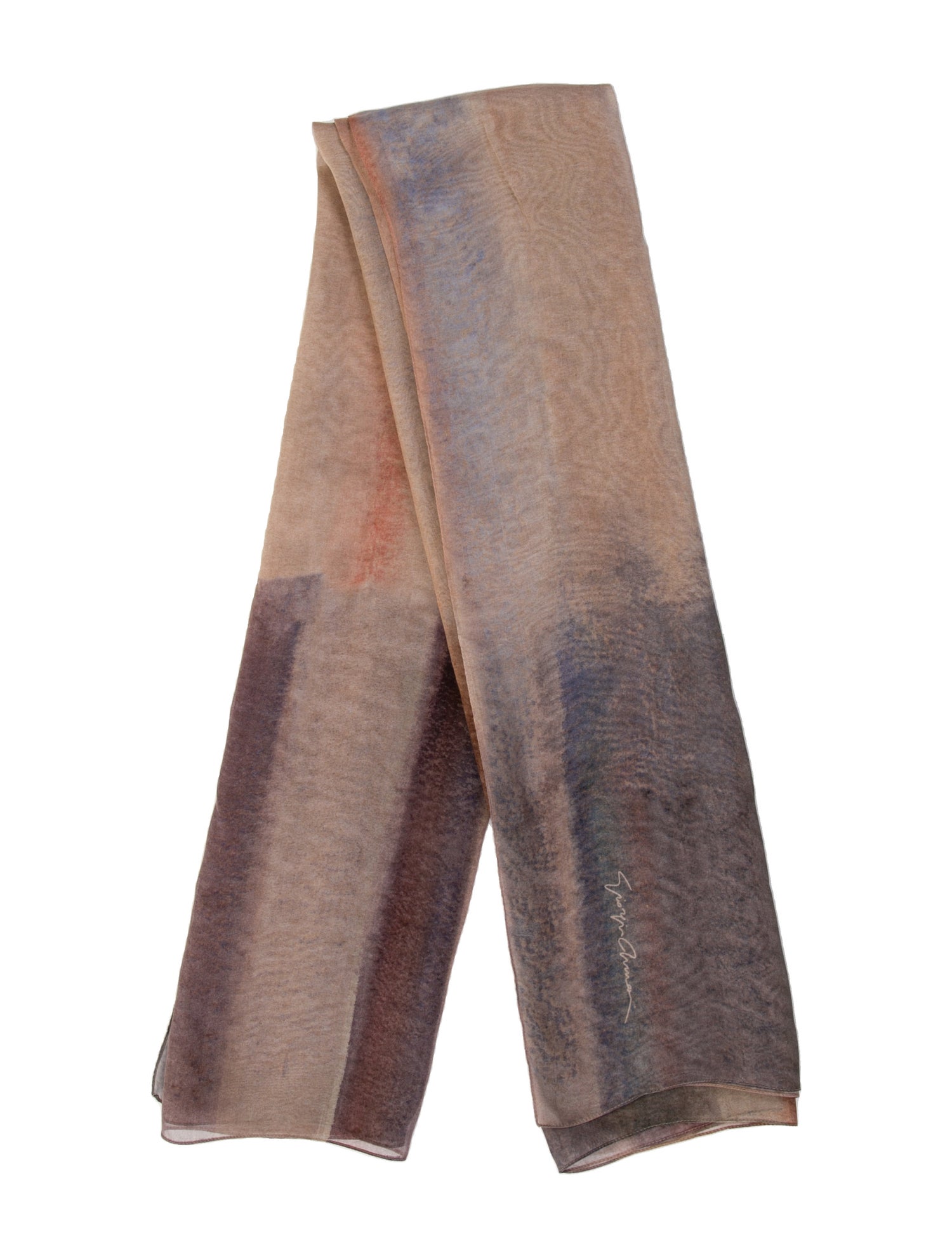 Giorgio Armani Silk Striped Scarf