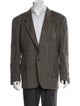 Giorgio Armani Virgin Wool Patterned Blazer