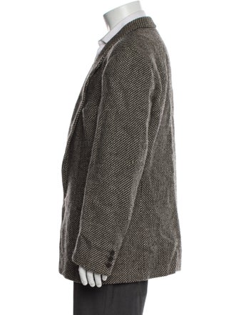 Giorgio Armani Virgin Wool Patterned Blazer