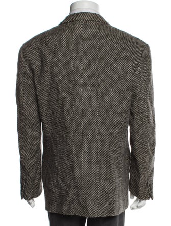 Giorgio Armani Virgin Wool Patterned Blazer