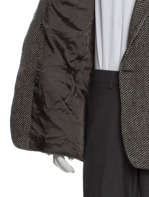 Giorgio Armani Virgin Wool Patterned Blazer