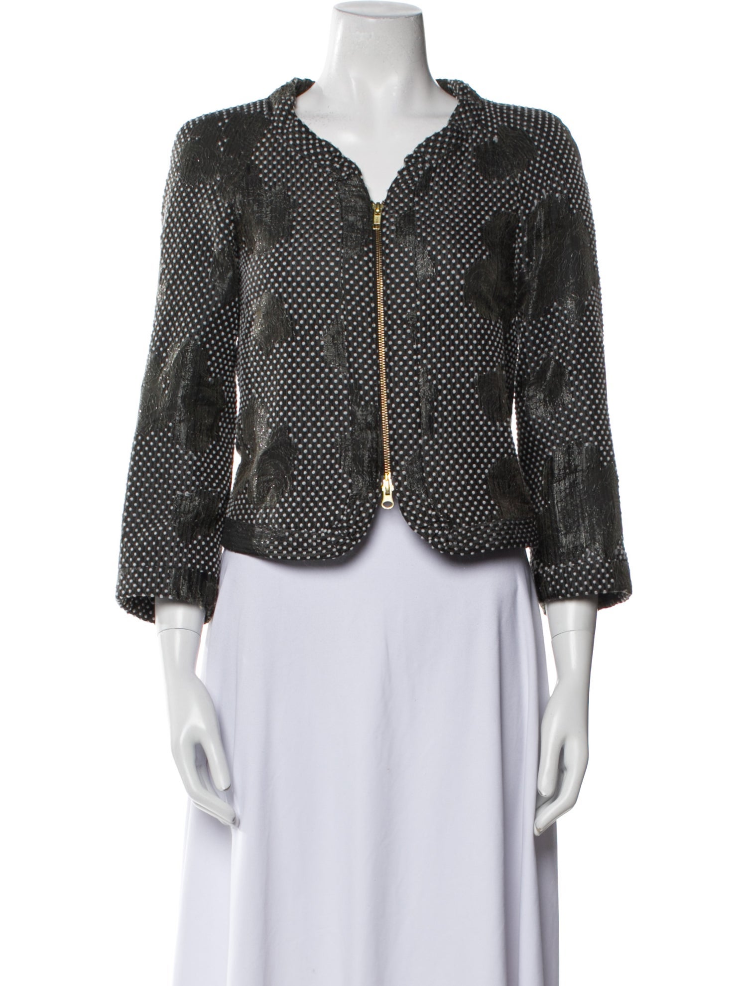 Giorgio Armani Tweed Pattern Evening Jacket