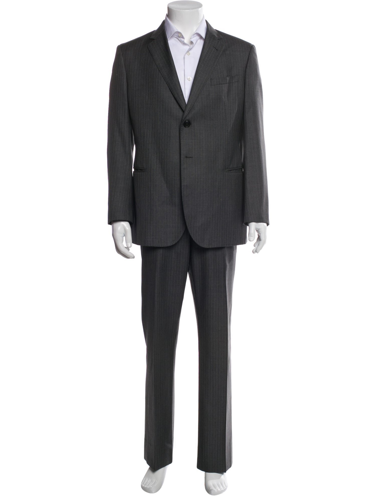 Giorgio Armani Virgin Wool Striped Two-Piece Suit