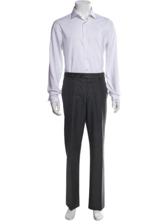Giorgio Armani Virgin Wool Striped Two-Piece Suit