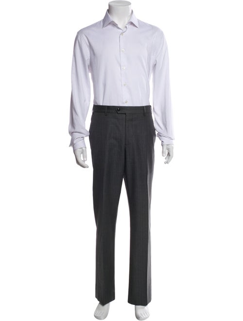 Giorgio Armani Virgin Wool Striped Two-Piece Suit