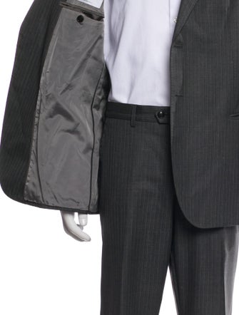 Giorgio Armani Virgin Wool Striped Two-Piece Suit