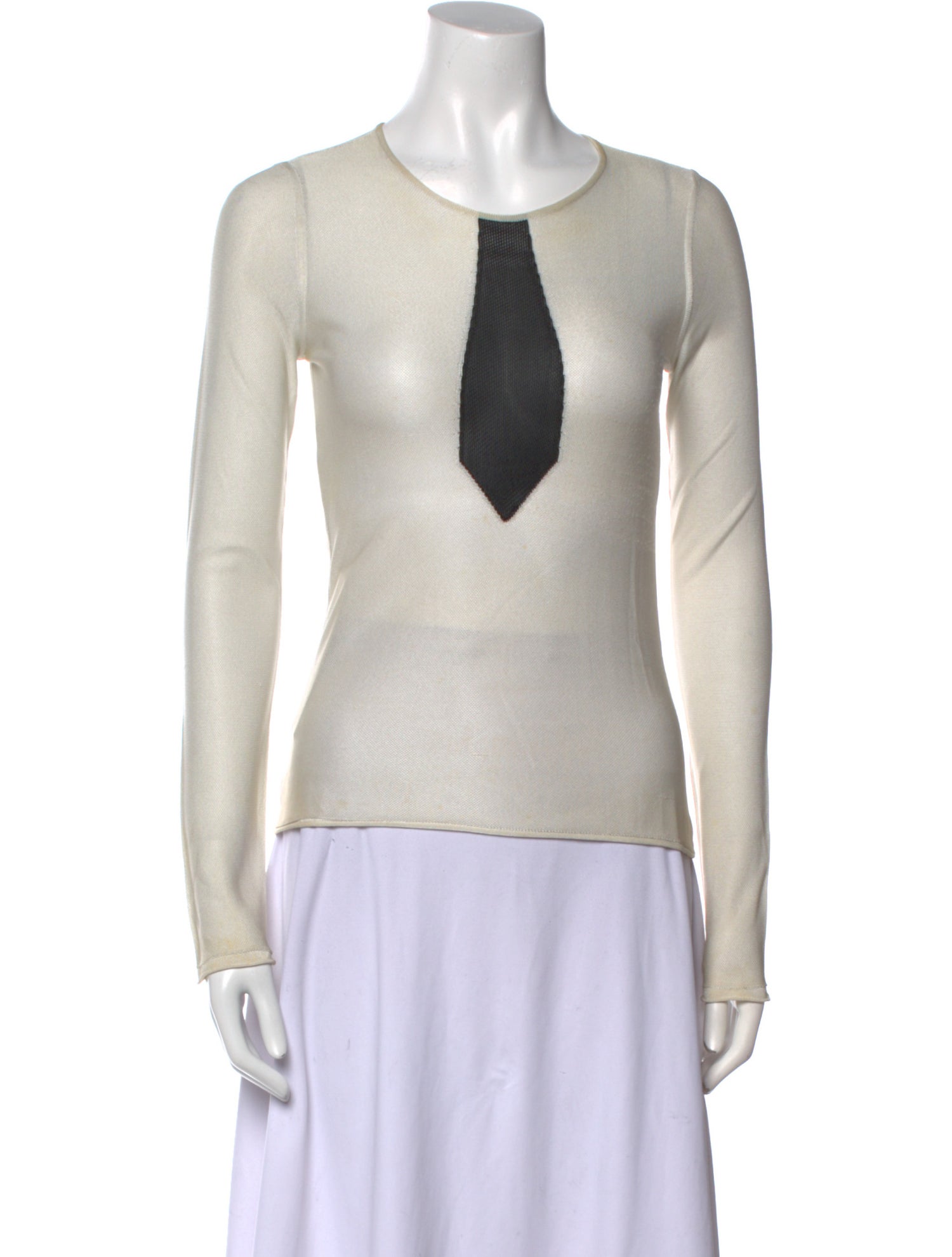 Giorgio Armani Cashmere Scoop Neck Top
