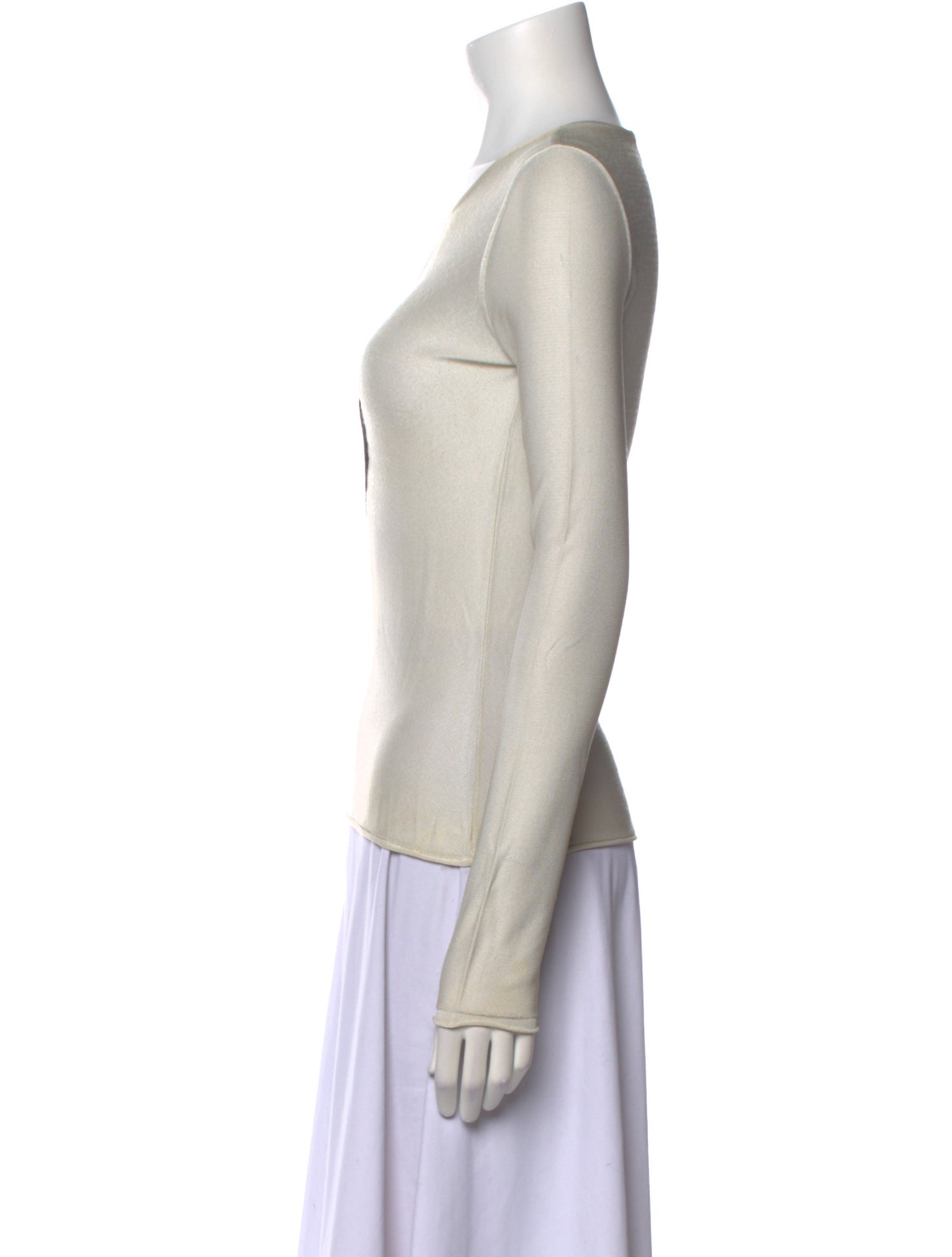 Giorgio Armani Cashmere Scoop Neck Top